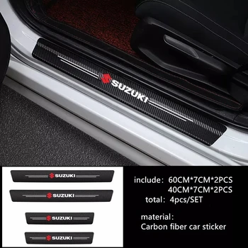 Pentru Suzuki SWIFT VITARA SX4 Autocolante 4buc Auto Accesorii Auto CatBon Fibre de Piele de Vinil Autocolant