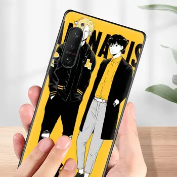 Cu Banane Pește Anime Lux, Telefon Caz pentru Sony Xperia 1 II 5 10 L4 Silicon Bara de protecție Capacul din Spate Coque Fundas Shell, rezistenta la Socuri