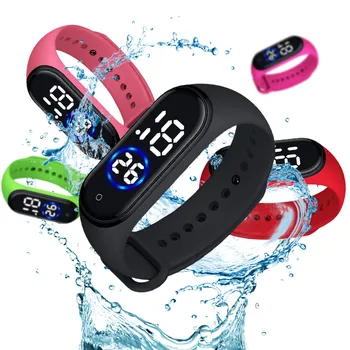 Bărbați Femei Sport ceas cu LED-uri Digitale Ceas de Moda Banda de Silicon rezistent la apa 30M Ceasuri de mana Ceas Electronic Digital Relogio