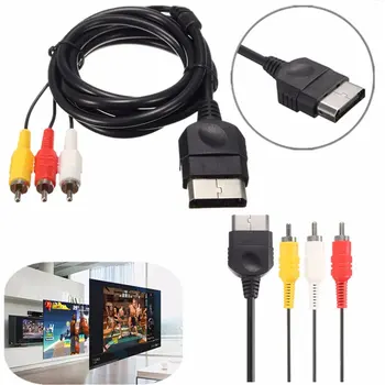 1x 6FT AV Audio Video Compozit Cablu Cablu RCA Cablu pentru XBOX CLASIC 1 Standard-definition TV sau Monitor