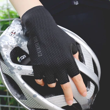 SPAKCT Mănuși de Ciclism Guantes Ciclismo Jumătate Degetul Mănuși de Degete Anti-Alunecare rezistent la Șocuri Respirabil MTB Biciclete Rutier Bărbați Femei