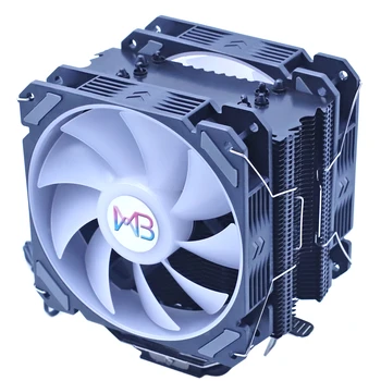 Wovibo CPU Cooler Fan Calculator 4PIN PWM 120mm RGB Răcire Ventilateur Pentru Intel 115x 1200 1366 2011 X79 X99 AMD AM3 AM4