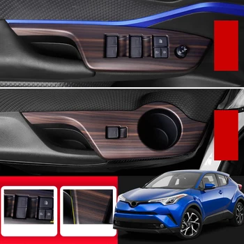 Pentru Toyota C-HR CHR 2016 2017 2018 2019 ABS Accesorii Auto de Interior, Ferestre, Uși Lift Butonul Capacului Ornamental 4buc