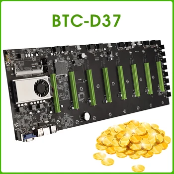 BTC-D37 Miner Placa de baza 8*PCIE 16X Grafică Sloturi pentru Carduri de 55mm Distanța de Memorie DDR3 VGA HDMI Compatibil