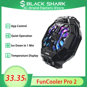 Original Black Shark Cooler 2 Cu Afișaj de Temperatură Înapoi Clip Pentru Black Shark 4 3 2 Pro Telefon Radiator Pentru iPhone 11 12 Rog 5