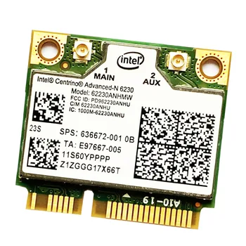 Placa de Retea Wireless Intel 6230 Sprijină 300M 3.0 BT Original SPS 636672-001 pentru HP4230S 4730S 4430S 4431S Lenovo X201T E40, E50