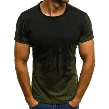 Fabrica direct de moda de vară pentru bărbați t-shirt de mână-pictat pictura de cerneală de imprimare tricou casual de îmbrăcăminte pentru bărbați t-shirt pentru bărbați