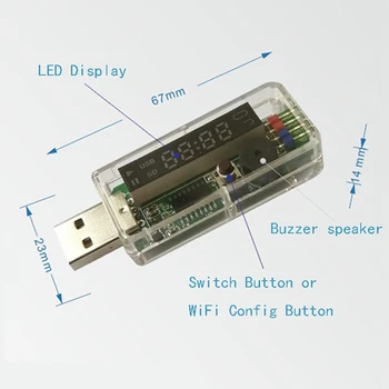 WiFi USB Watchdog Mobil de la Distanță Watchdog Card de Ecran cu LED-uri Automat Funcționarea în Buclă pentru Bitcoin BTC Miner