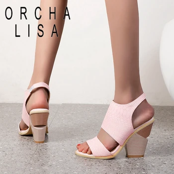 ORCHA LISA Nou 2021 Femei Sandale sandale 10cm Ciudat Tocuri de Lux, Elegant, Confortabil, Moale, de Dimensiuni Mari 34-48 Petrecere Casual Albastru A3734