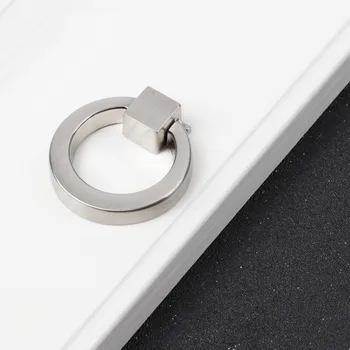 Modern Cerc Mânere De Culoare Aur, Argint Inel Negru Din Aliaj De Zinc Mânerele Ușilor Trage Sertarul Dulapului Manere Pentru Mobilier Hardware