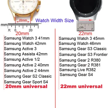 Milanese Curea Pentru Samsung Galaxy Watch 3 45mm 41mm 42mm 46mm Active 2 40mm 44mm de Viteze S3 S4 S2 Curea din Piele Bratara