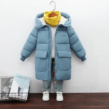 Anul nou Haine Baieti Haina de Iarna pentru Copii Îmbrăcăminte pentru Copii jacheta de Iarna pentru baiat Cald Bumbac Cald Moda Strat De 5-11y