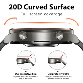 20D Margine Curbat Acoperire Completă Moale de Protecție Capac de Film Pentru Garmin Venu 2 / 2, ceas Inteligent Cu scară de Ecran Protector Pentru Venu