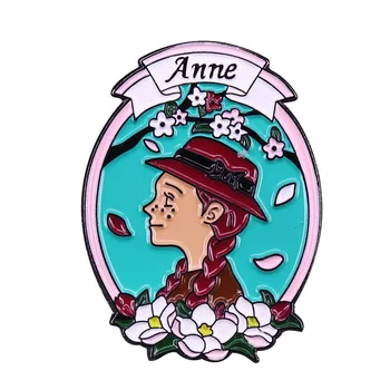 Aventurile Lui Anne Shirley Greu De Email Ace Broșe Femei Bărbați Rever Insigne Rucsac Guler Moda Bijuterii Cadouri Pentru Copii