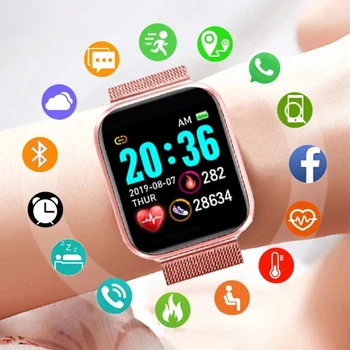 Ceas inteligent Femeile Omul 2021 Sport ceas Inteligent de Fitness Brățară Activitate Tracker Monitor de Ritm Cardiac pentru Android IOS Ceas Inteligent