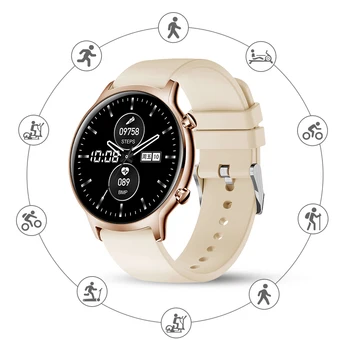 Impermeabil Ceas Inteligent pentru Android, iOS, Telefon Fitness Smartwatch cu Rata de Inima Pas Somn Tracker pentru Barbati Femei cu Ecran Tactil