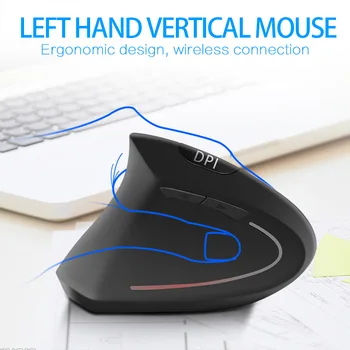 Ergonomic Vertical Mouse-ul fără Fir Mâna Stângă Calculator Gaming mouse USB Mouse Optic Gamer Mause Pentru Laptop PC Joc