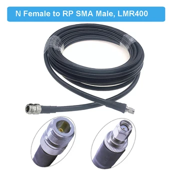 Conector RP-SMA tată-N Femeie LMR400 Cablu de 50 ohm Coaxial RF de Extensie Jumper Coadă pentru 4G LTE de rețea Celulară Amplificator Amplificator de Semnal Telefon