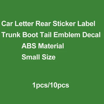 Decor Masina Scrisoare Emblema Autocolant Auto Spate Portbagaj Boot Decal Acoperă Eticheta Cu Numărul De Styling Auto Negru/Argintiu/Roșu