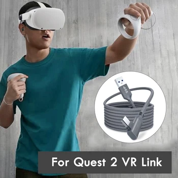 5M Linie de Date Pentru Oculus Quest 1 2 Link-ul de Căști VR USB 3.0 Tip C Cablu de Încărcare Transfer Type C La USB-UN Cablu VR Accesorii