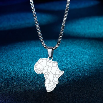 African Harta Colier, Africa harta cu tiger fata, Africa de bijuterii, Afro-American, africa în formă de colier, Africa independent