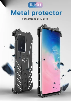 De lux, R-Doar la Șocuri Metal Armor Caz Pentru Samsung Galaxy S20 Ultra S10 plus S9 S8 Plus NOTA 20, Ultra Aluminiu Coque Acoperi