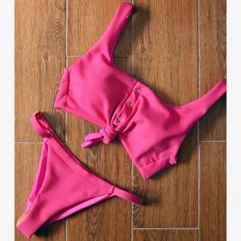 2021 Nou Bandaj/brazilia/Sexy Bikini Împinge în Sus Căptușit Costume de baie femei doua Piese costume de Baie Costume de Baie tankini de costume de baie femei