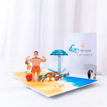 Părinți Ziua Card 3D Pop-Up Felicitări de Ziua de nastere pentru Tata