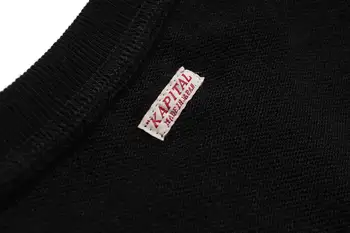 20ss Kapital hanorac Japoneză versiunea de top smiley imprimare bărbați femei Kapital tricou supradimensionat subțire retro Kapital pulover