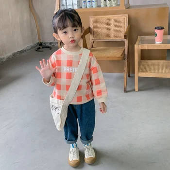 2021 Primăvara Anului Nou Stil Coreean Fete Blugi Pantaloni Largi Pantaloni Copii