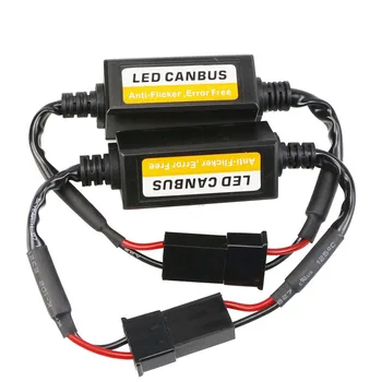 2 buc H7 Faruri LED Decoder Adaptor Canbus rezistent la apa Anti-Flicker Cablajului Becuri Rezistor Decodor de Avertizare de Eroare Canceller