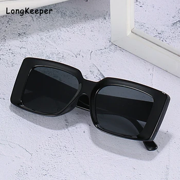 Brand Pătrat ochelari de Soare Femei Gradient Dreptunghi Ochelari de Soare Masculin Feminin de Epocă Elegant Nit Negru Ochelari de Călătorie UV400