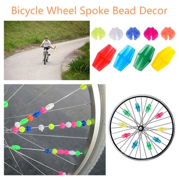 36buc/Sac Roată de Bicicletă Vorbit Margele Colorate Clipuri pentru Copii Copil Luminos Clip de Plastic Ciclism Biciclete Decoratiuni Accesorii
