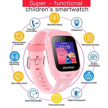 Abardeen Copii Ceas Inteligent N200 IP67 Viața aparat de Fotografiat Impermeabil Femeile Gravide Ceas Cadou GPS tracker SIM Copiilor Ceas Inteligent