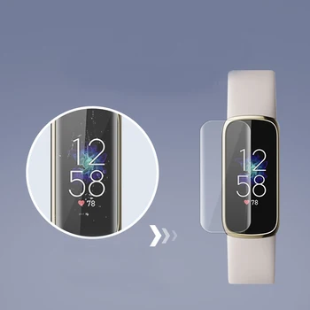 5pcs Moale TPU Clar de Film Protector Pentru Fitbit Luxe Band Smart Bratara Ecran Protector de Acoperire Smartband Protecție