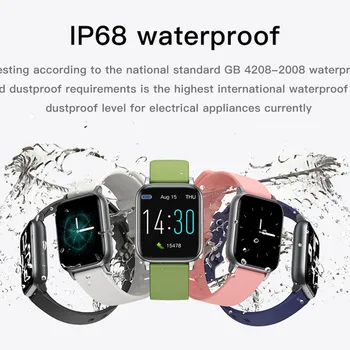 Noi S50 Sport Smartwatch Rata de Inima Tensiunii Arteriale Sanatoase Termometru Pas rezistent la apa IP68 Ceas Inteligent Pentru Bărbați Și Femei