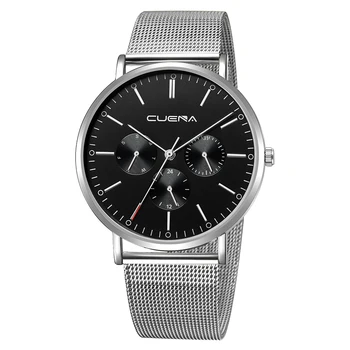 Top nou Brand de Ceasuri de Lux Clasic Oameni de Afaceri Urmăriți Bărbați Costum Negru Ceas Ceas de mână, Bărbat ceas Erkek Kol Saati FIERBINTE 2021