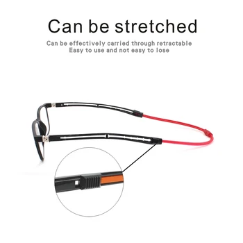 Sighttoo de Înaltă Calitate TR90 Magnetic de Absorbție a Agățat de Gât Ochelari de Citit Pentru Bărbați Cadru Pătrat Portabil Magnet Patrat Gafas Doamna