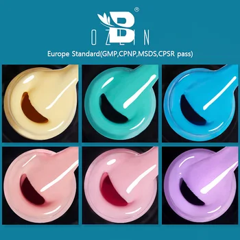 BOZLIN 6 Buc unghii cu Gel Unghii Culoare Set Kit Unghii UV LED Semi Permanent Hibrid Lac 7.3 ML Holografic Gel Sclipici Lac