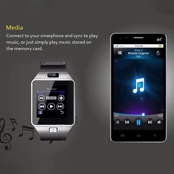 DZ09 Bluetooth Ceas Inteligent Bărbați Femei Ecran Tactil de Fitness Tracker Monitor Bratara Sport Smartwatch rezistent la apa