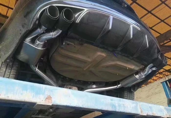 Pentru perioada 2012-Jaguar XF Sport Inferioară a Barei de protecție din Spate Difuzor Buza din Fibra de Carbon