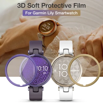 5pcs 3D Folie de Protectie Pentru Garmin Lily Ceas Inteligent Complet de Protecție a Ecranului 3D Marginea Filmului Moale Ecran Protector Filme Acoperi