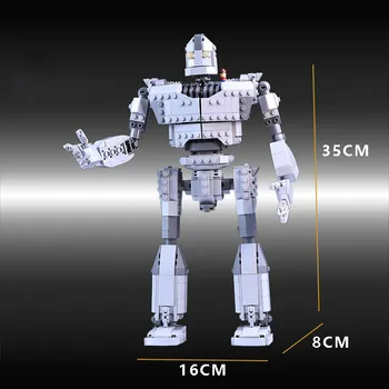 Noi 818PCS MOC-14898 Robot de Fier High-Tech Fit High-Tech, Robot Voltron Gigant Model de kit de Blocuri Caramizi Copil Băiat Jucărie Cadou