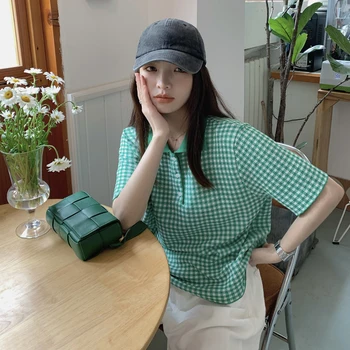 Harajuku Carouri Tricou Drăguț de Înaltă Calitate Tricou de Vara Estetice Tricou de Moda coreeană Camisetas De Mujer Femei Îmbrăcăminte DE50T