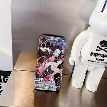 Desene animate drăguț Anime Telefon Caz Pentru iPhone 11 12 Pro Max SE 2020 7 8 plus X XR XS Max Silicon Acoperă Moda Moale Cazuri 12 mini